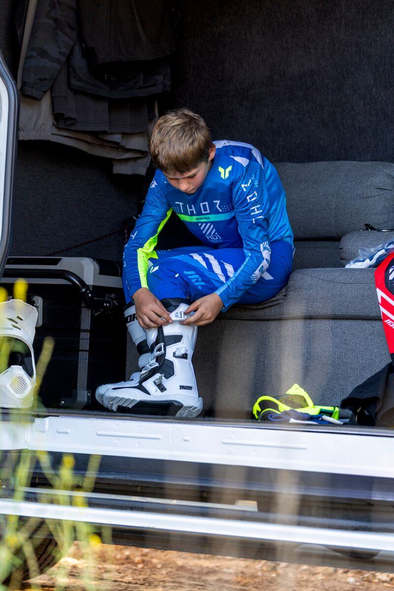 THOR Youth Blitz XR Boots White