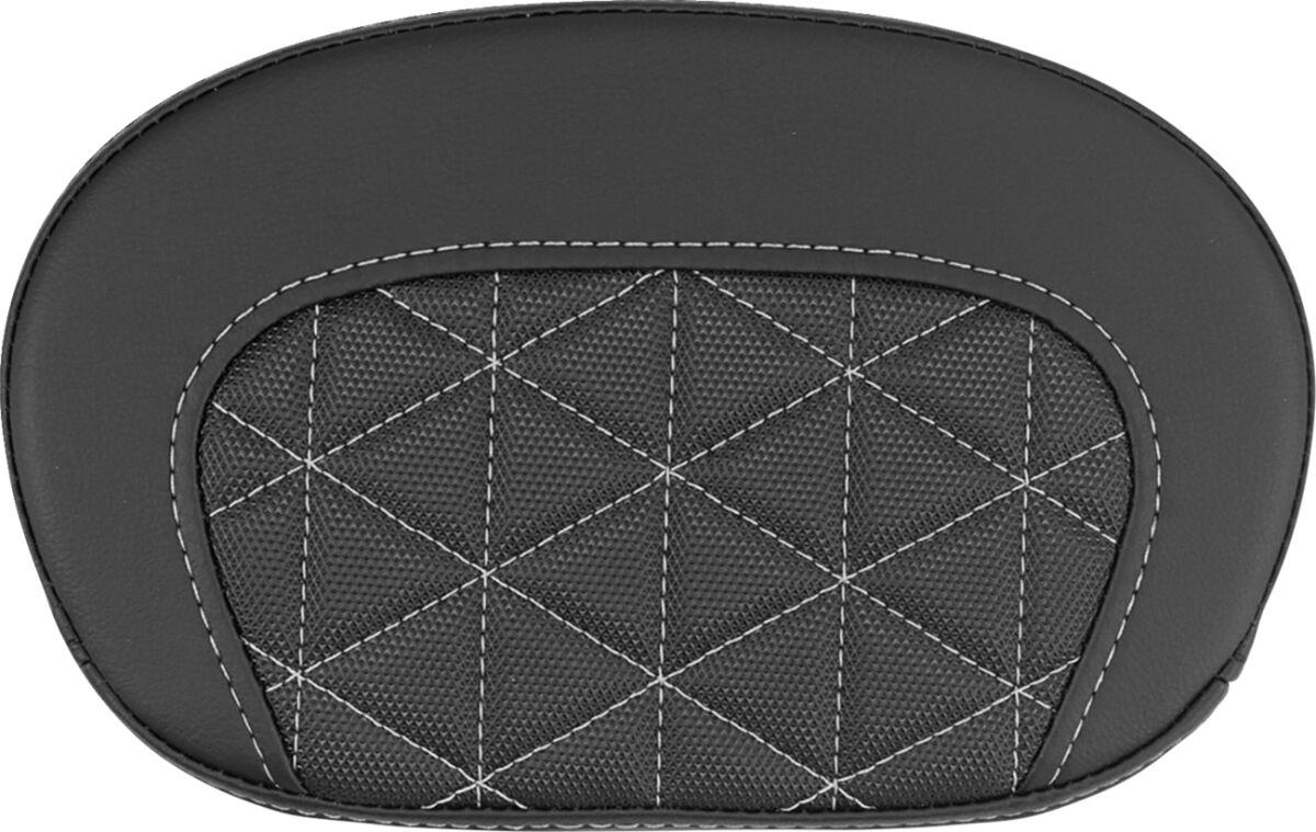 Saddlemen Mini Contour Sissy Bar Pad Black Silver Saddlehyde 061021105