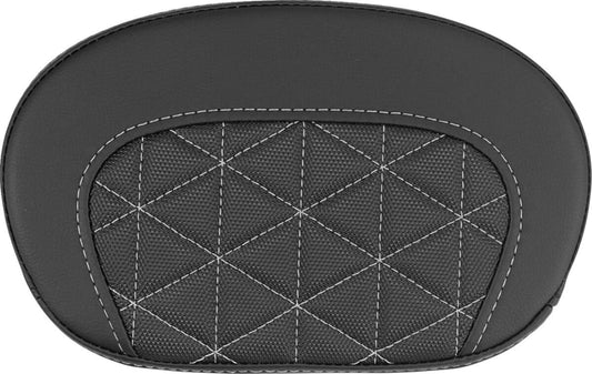 Saddlemen Mini Contour Sissy Bar Pad Black Silver Saddlehyde 061021105