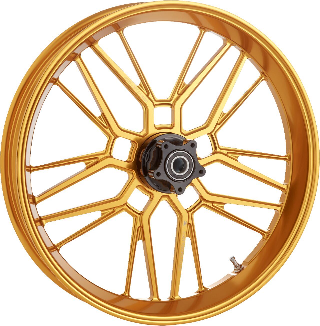 Arlen Ness Split-Spoke Rim 21X3.5 Gold Anodized Aluminum 330-015