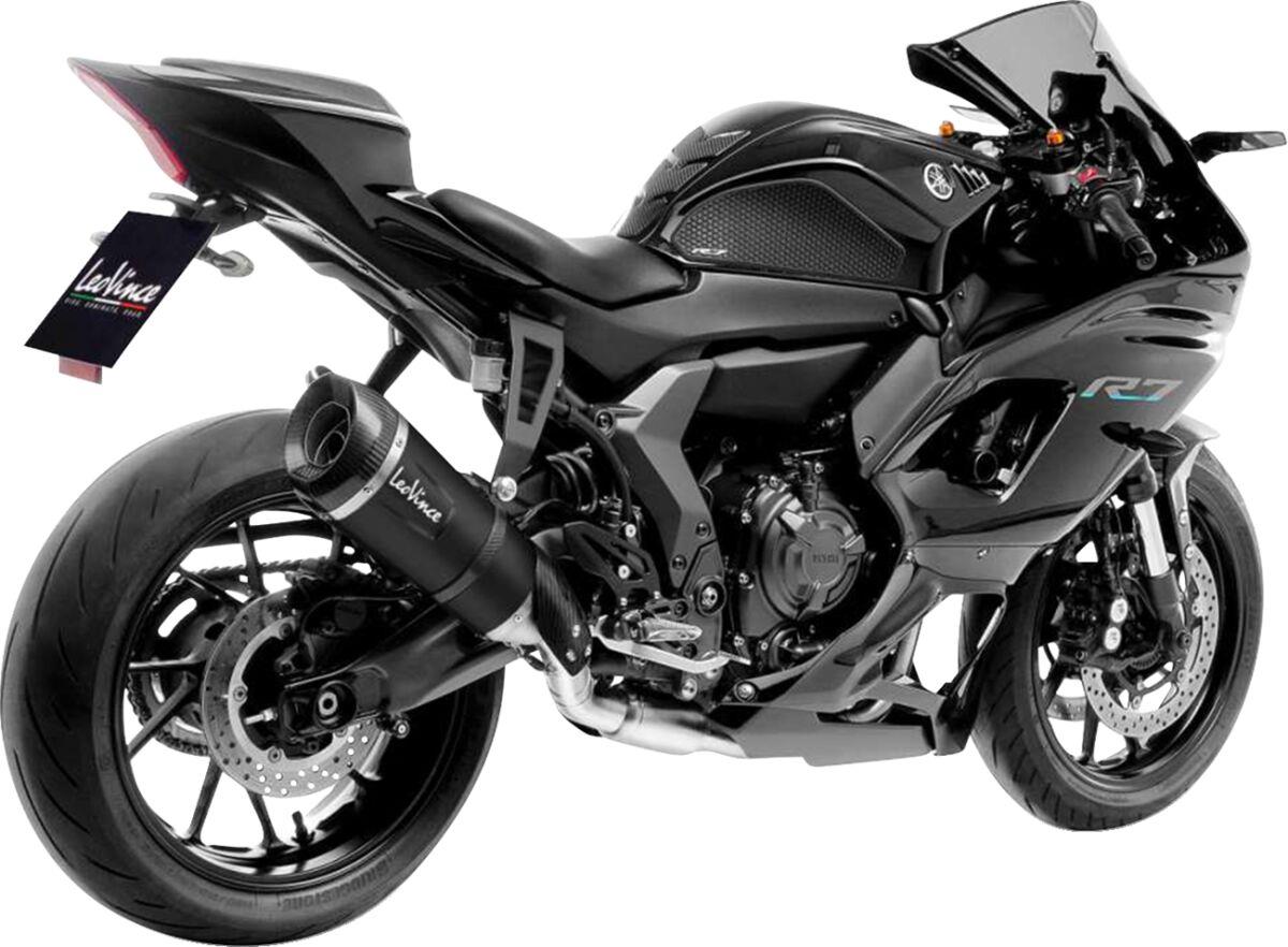 Leovince Muffler Bracket For Yamaha YZF-R7 2022-2025 Black Aluminium 80034