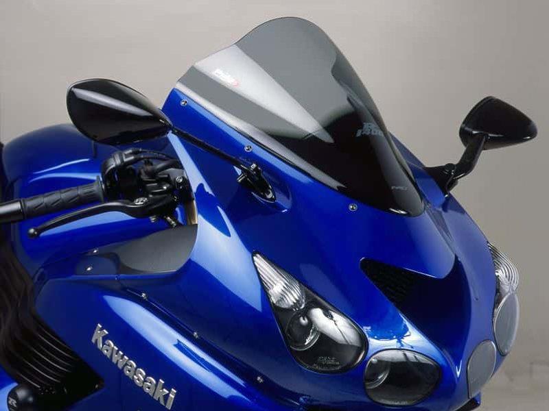 PUIG Racing Screen Light Smoke for Kawasaki ZZR 1400 06-20 4057H