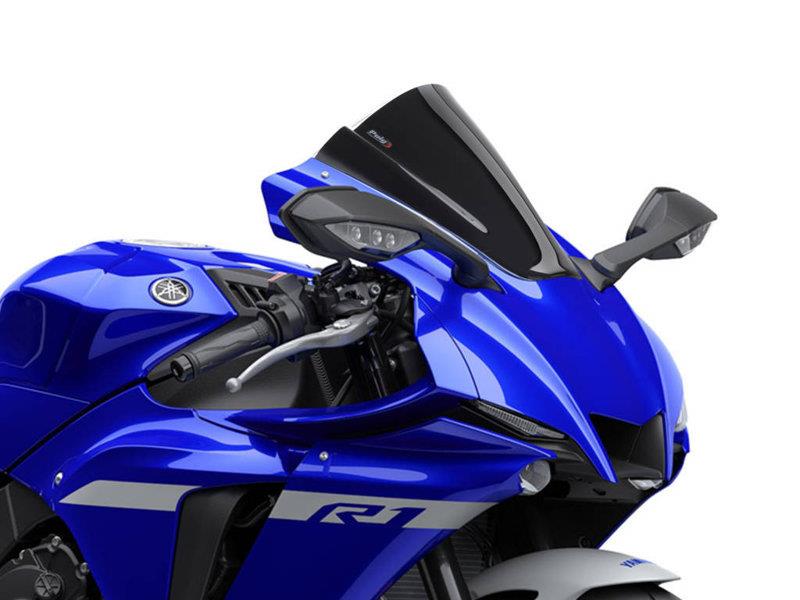 PUIG Z-Racing Screen Black for Yamaha YZF R1/M/Race 20-25 3826N