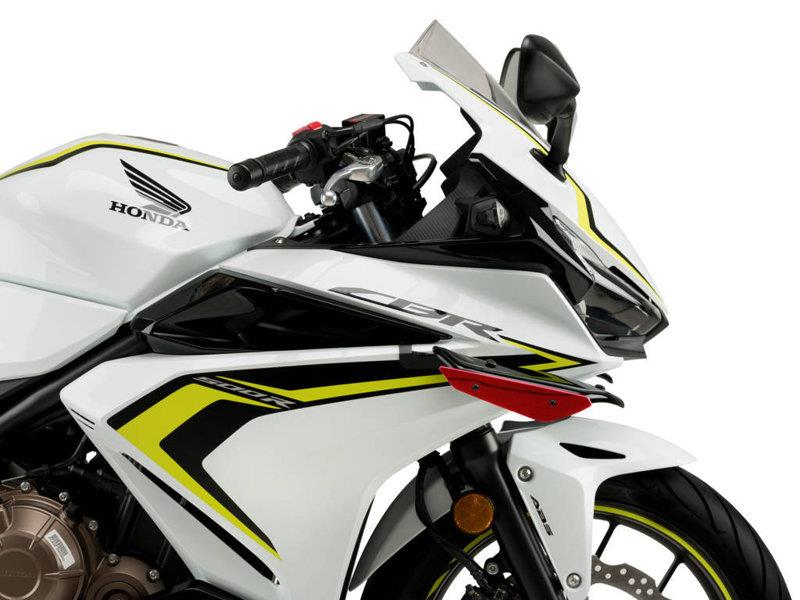 PUIG Sport Downforce Spoilers Black for Honda CBR500 R 19-23 3614N