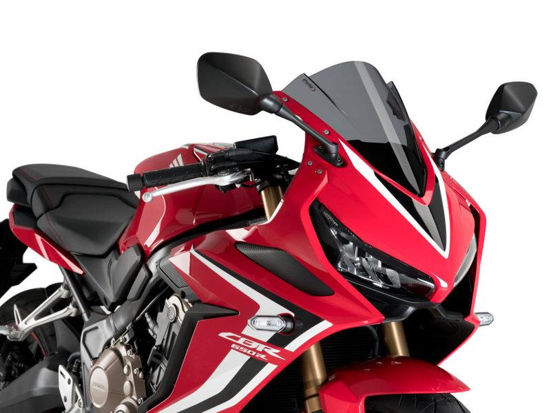 PUIG Z-Racing Screen Dark Smoke for Honda CBR650 R 19-25 3568F