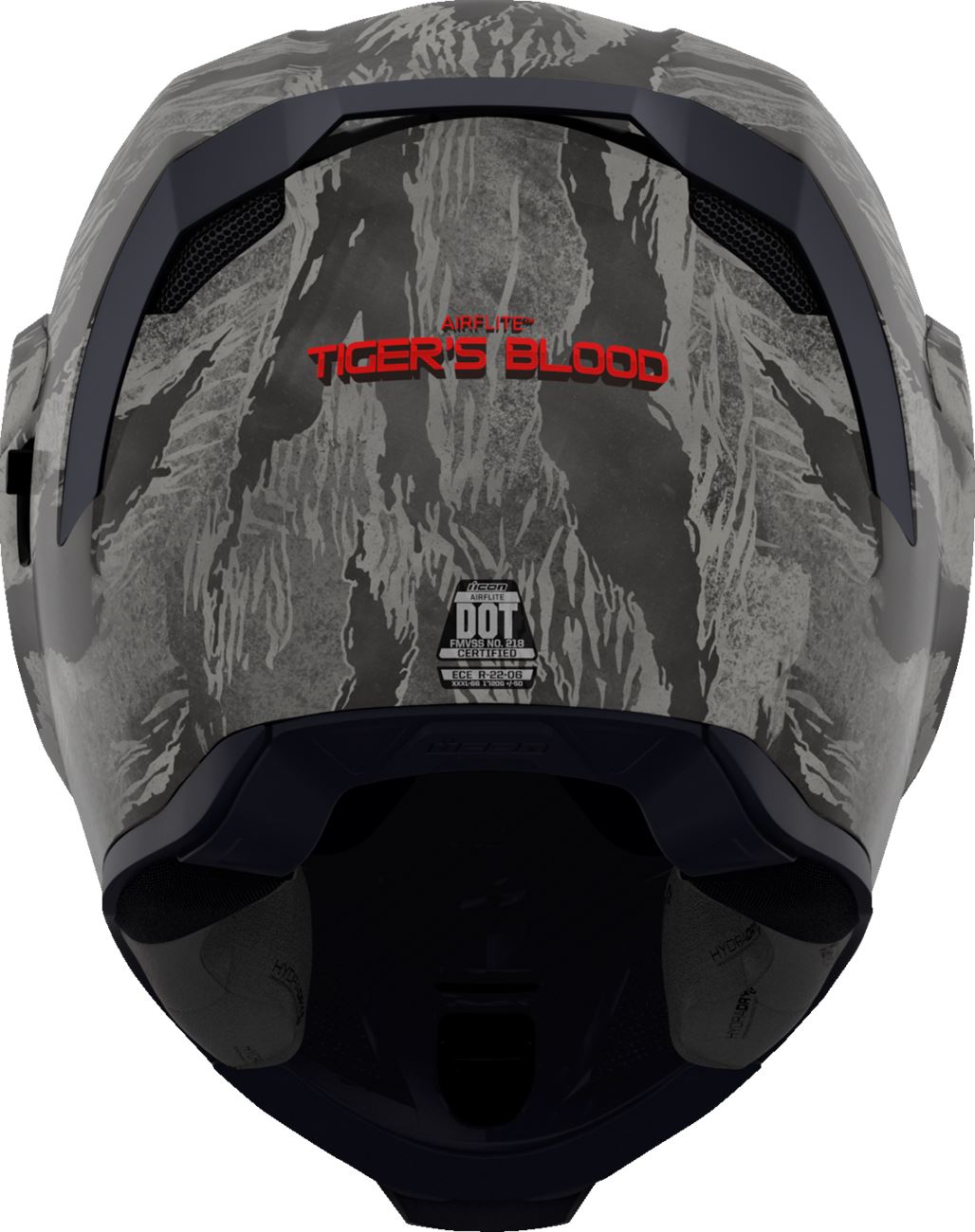 ICON Airflite™ Tiger's Blood MIPS® Motorcycle Helmet GY 2024 Model