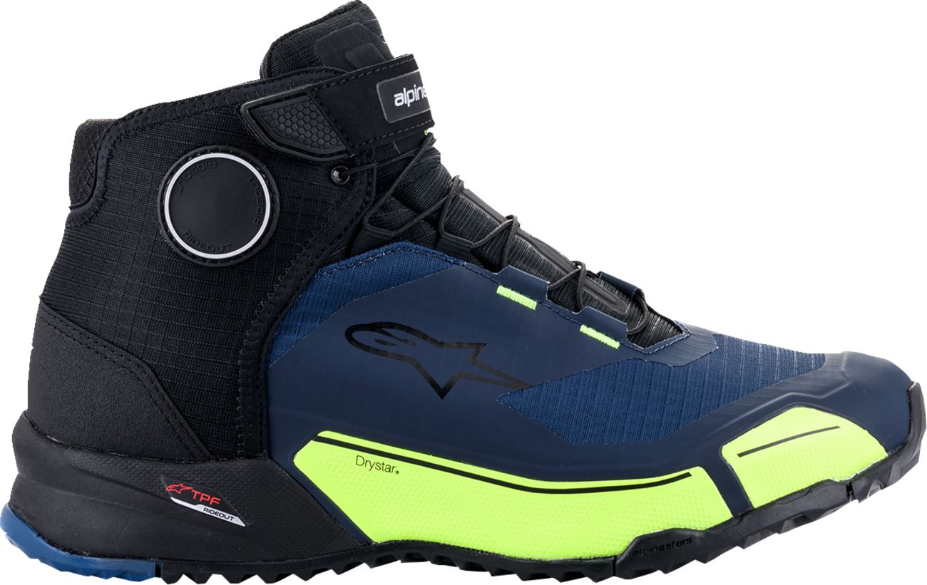 Alpinestars Cr-X Drystar® Riding Shoes Blue Black Yellow