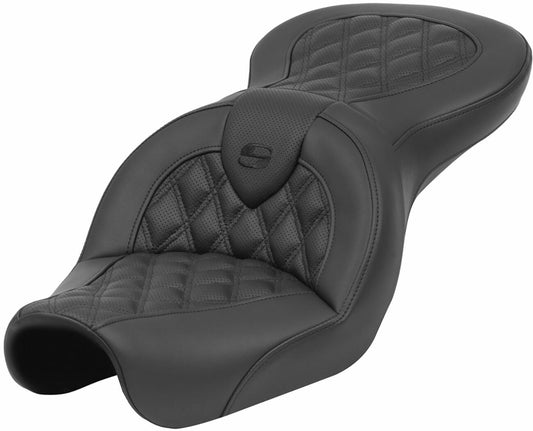 Saddlemen Roadsofa Lattice Stitch Seat Black For HD FXDXI 1450 04-05 804-04-182
