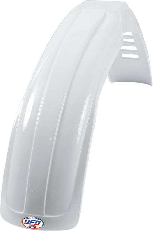 UFO VINTAGE UNI FRONT FENDER MX/ENDURO LARGE (78-83) WHITE ME08004W
