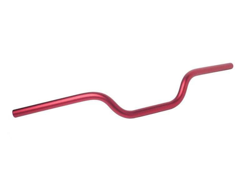 PUIG 22mm Round Handlebar - Max Height 76mm Red Universal 6242R