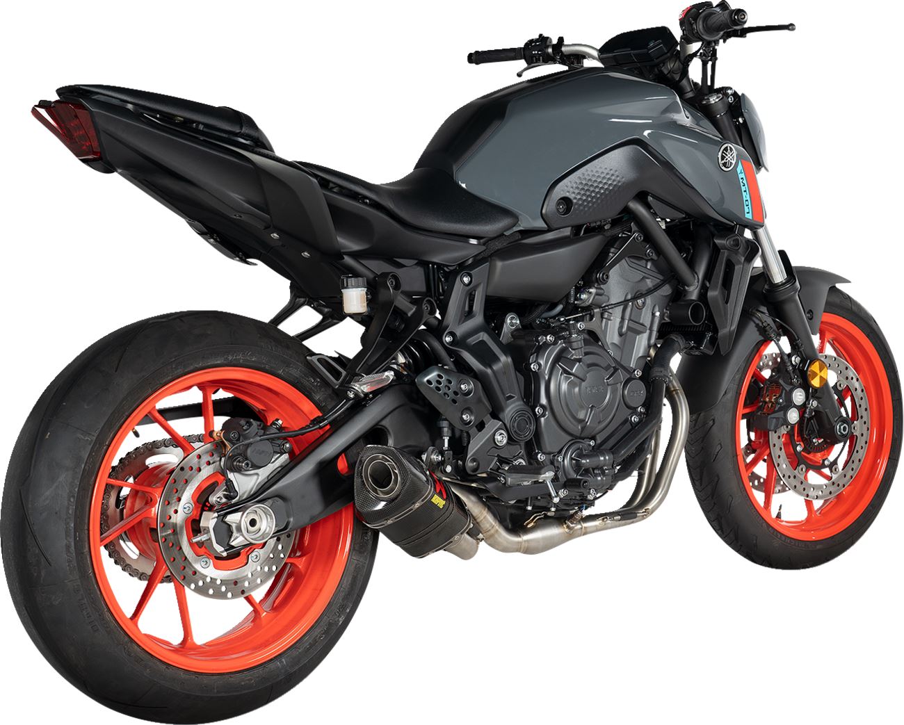 Akrapovic Racing Line Exhaust System Red Carbon For Yamaha XSR 700 14-24 S-Y7R2-AFC