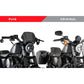 PUIG Aluminium Fly Screen Black for Harley Davidson Sportster 883 Iron XL883N 09-12 1352N