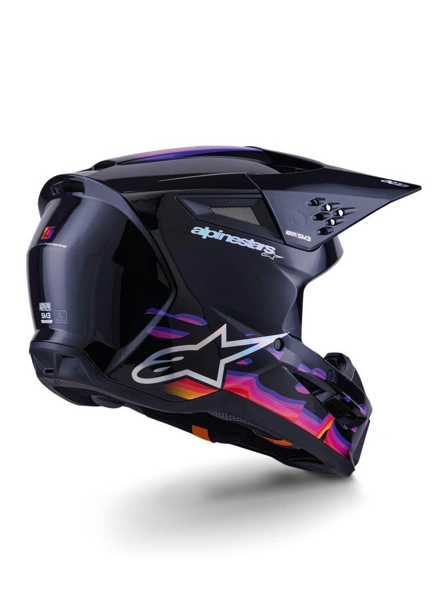 ALPINESTARS SM3 Force Helmet BLACK-GLO 2025 Model