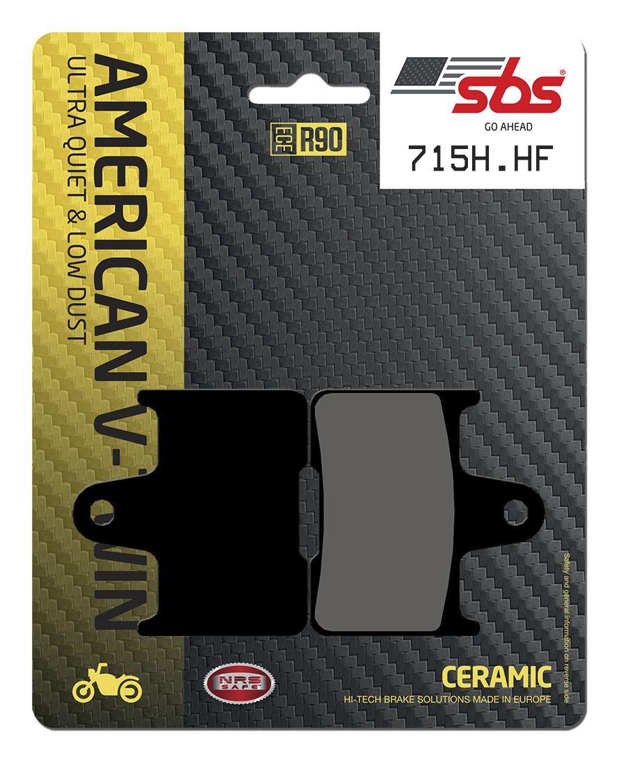 Sbs HHF Street Ceramic Organic Brake Pads For Harley XL 1200 X 2014-2022 715H.HF