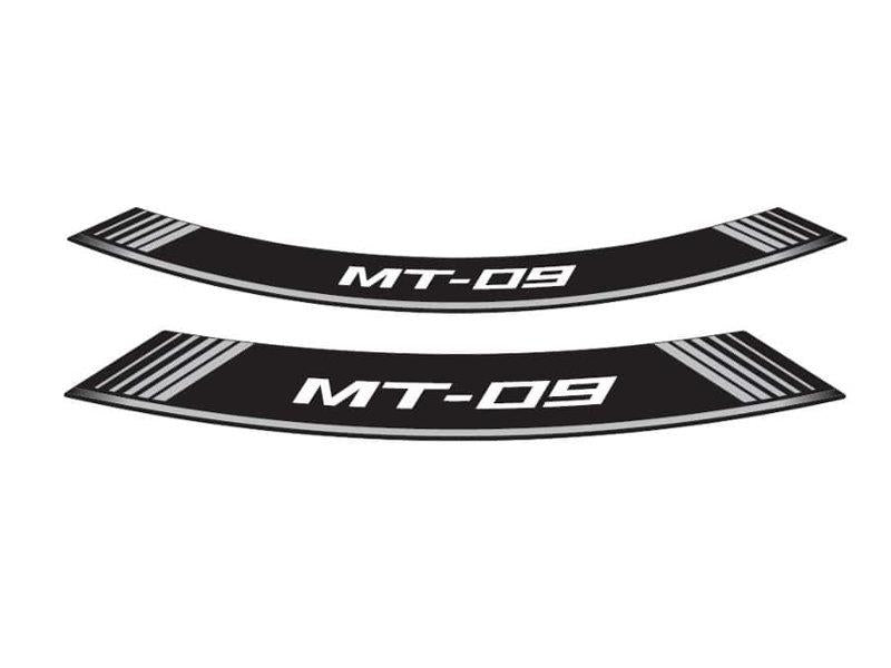 PUIG Wheel Rim Stickers Silver for Yamaha MT-09/SP/SportTracker/StreetRally 13-20 9135P