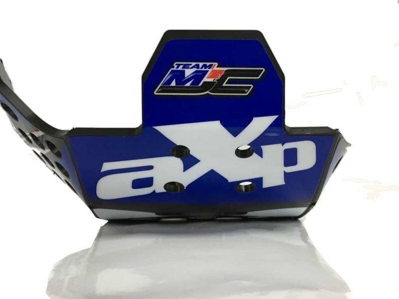 AXP Racing Skid Plate For Yamaha Yz 125 2005-2025 Black 6mm Engine Guard Ax1410