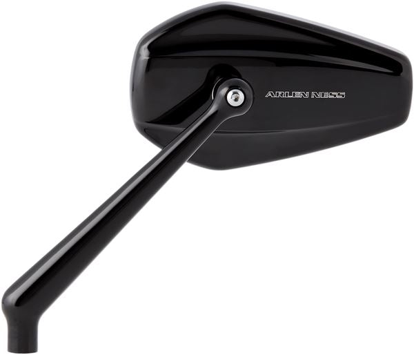 Arlen Ness Mini Stocker Forged Mirror Black Aluminum Screw-In Left 13-156
