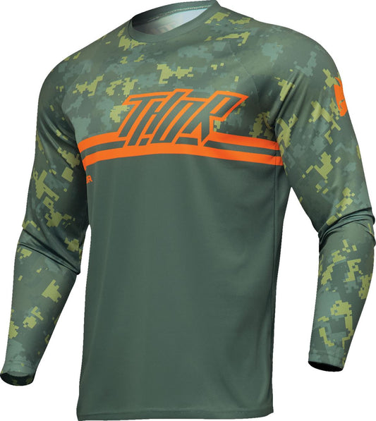 Thor Jersey Youth Sector Digi Green 24 Model