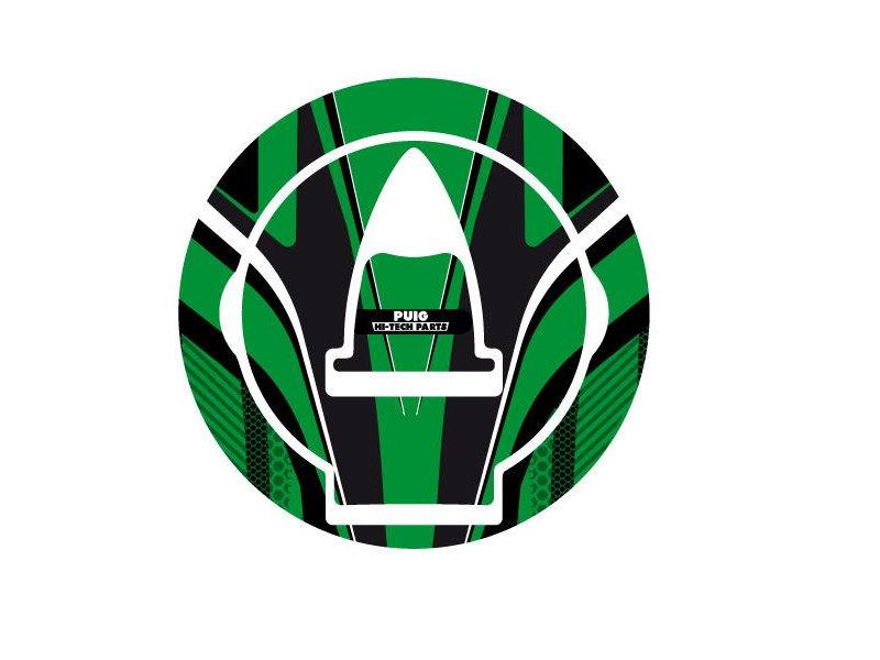 Puig Radikal Fuel Cap Protector Green 1559N