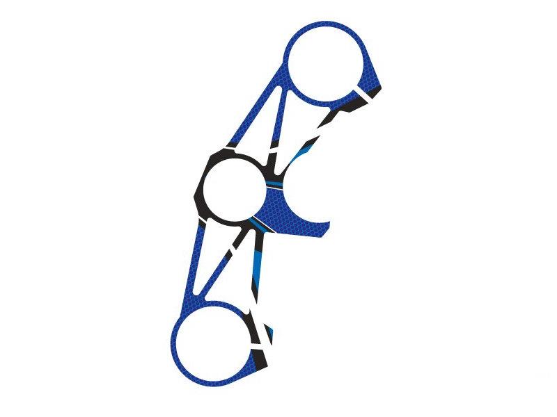 PUIG Radikal Yoke Protector Blue for Kawasaki ZX-6R 636 13-23 3478A