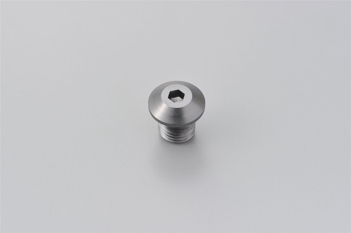 Daytona Mirror Plug Bolt CNC M10 x P1.25 Gray Left Aluminum Hole Plug 99619