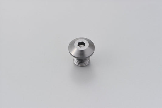 Daytona Mirror Plug Bolt CNC M10 x P1.25 Gray Left Aluminum Hole Plug 99619