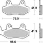 Sbs HS Street Excel Sintered Front Brake Pads For Kawasaki KLX 230 89-25 611HS