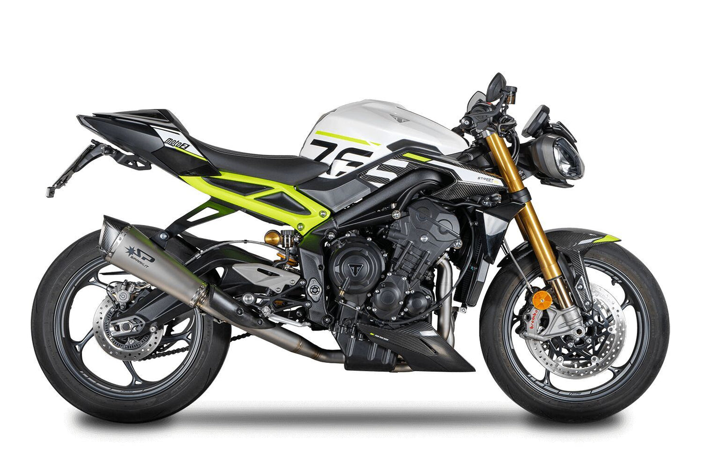 Spark Konix Evo Exhaust System Triumph Street Triple 765 RS ABS 17-24 GTR0509T