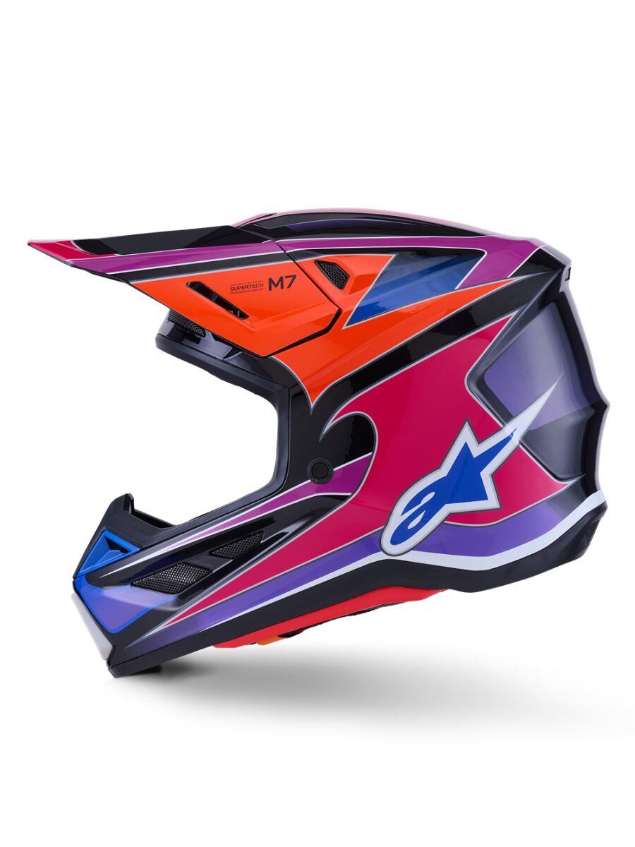 ALPINESTARS SM7 Fuse Helmet BLU/PU/PINK 2025 Model
