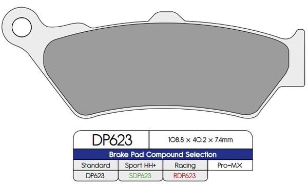Dp Brakes RDP Race Pads/X-Race Titanium Pads For BMW F 850 GS 1993-2024 RDP623