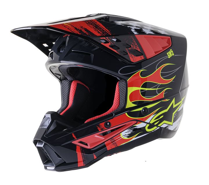 Alpinestars Supertech SM5 Rash Red Mx Helmet