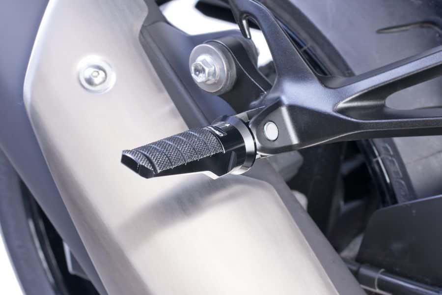Puig Adjustable Footpeg Adaptors Black 9407F