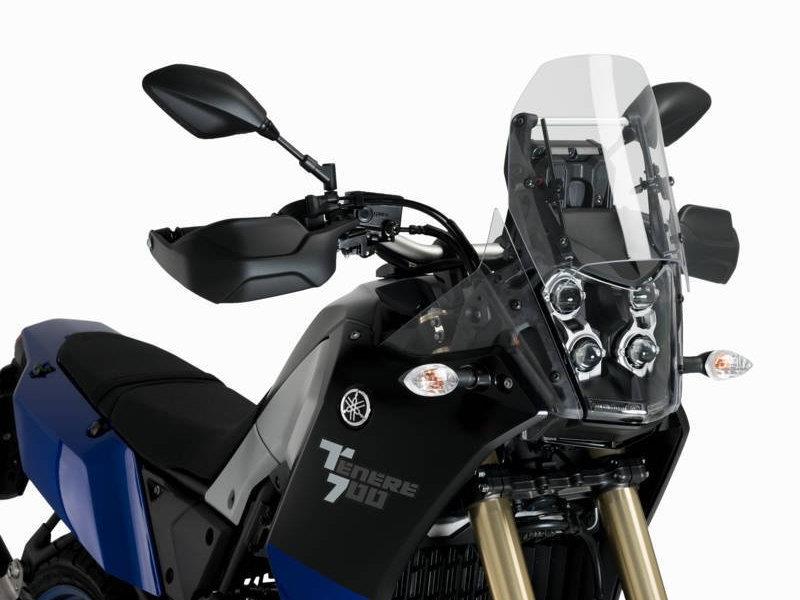 PUIG Manual Screen Height Adjuster Black for Yamaha Tenere 700/Explore/Extreme/Rally/World Raid 19-25 3732N