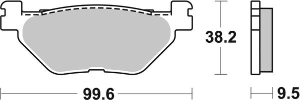 Sbs HF Street Ceramic Organic Brake Pads For Yamaha XVS 950 C 2001-2021 769HF