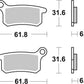 Sbs SI Offroad Sintered Brake Pads For KTM SX 65 2002-2022 Set of 2 783SI