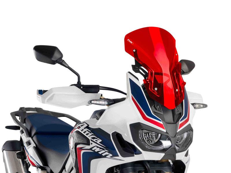 Puig Adjustable Sport Screen With Support Red 22273F
