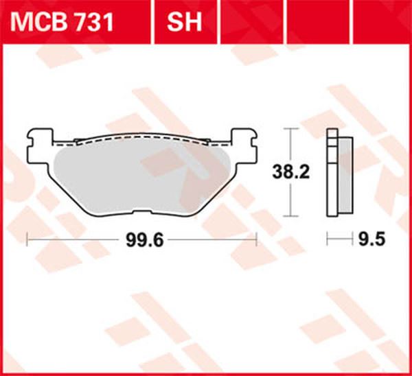 Trw All Round Sintered Metal Brake Pads For Yamaha FJR 1300 2001-2024 MCB731