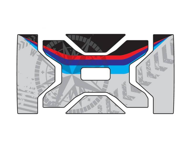PUIG Side Case Stickers / Decals Black for BMW R1200 GS Adventure 06-18 20227N