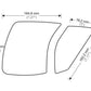 Puig Side Tank Pad Protector Clear 20718R