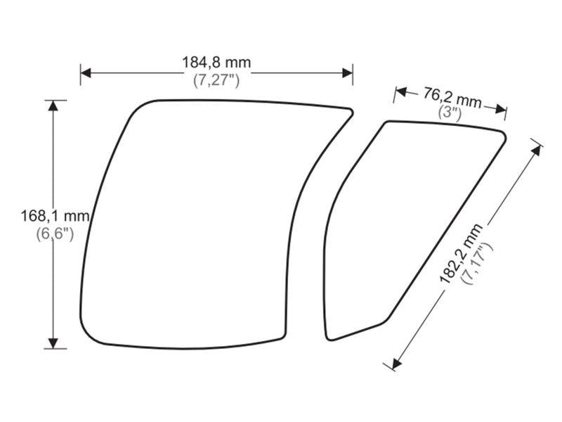 Puig Side Tank Pad Protector Clear 20718R