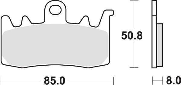 Sbs HS Street Excel Sintered Front Brake Pads For Aprilia RS 660 2014-2026 900HS