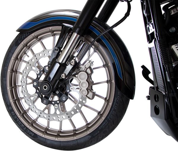 Arlen Ness Profile Front Fender Gray Steel For HD FXLR 1750 ABS 06-20 06-768