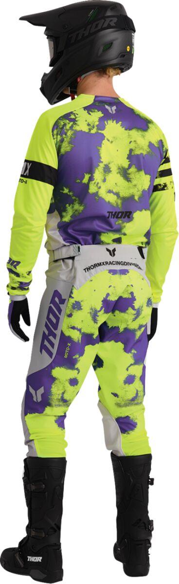 THOR Launchmode Bleach Gloves Yellow/Purple/Black