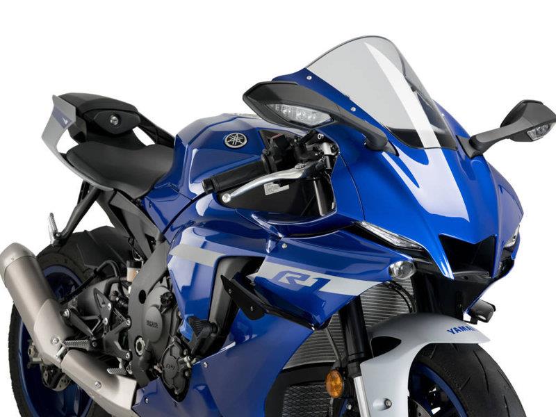 PUIG Sport Downforce Spoilers Black for Yamaha YZF R1/M/Race 20-25 20297N