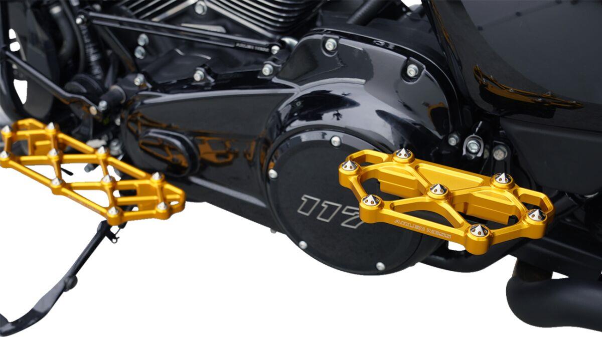 Arlen Ness Diamond Floorboards For Harley Davidson FLHRXS 1868 ABS 1983-2024 Gold 410-061