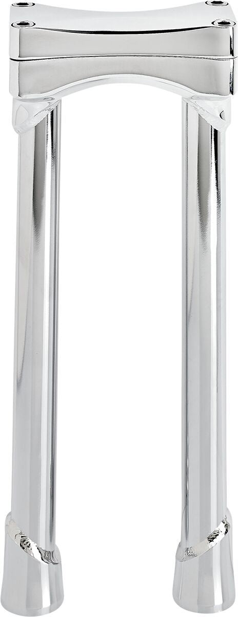 Biltwell Murdock O/S Risers Chrome 12" Steel Handlebar Pair 6413-105-12