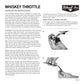 Biltwell Cast Whiskey Throttle 1" Dual - Black For V-Twin Motorcycle