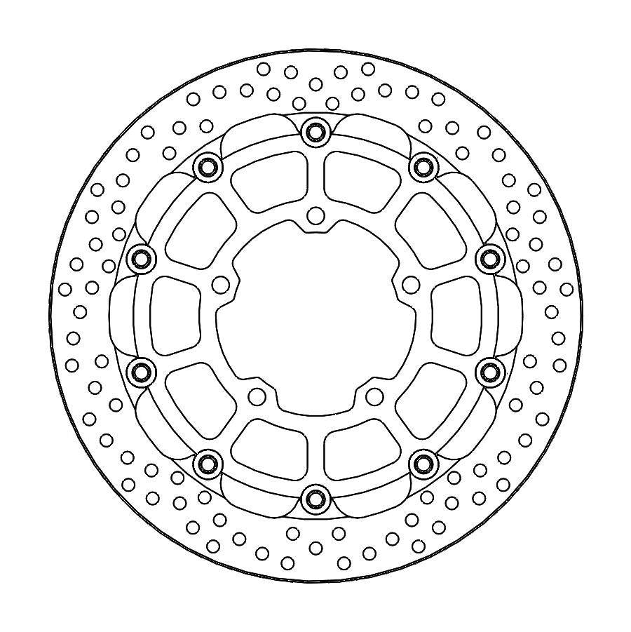 Moto-Master Halo Series Floating Rotor For Suzuki GSX 1300 R 2021-2026 112390
