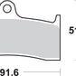 Sbs Sintered Metal Brake Pads For MV Agusta Brutale 910 R 1996-2008 676HS