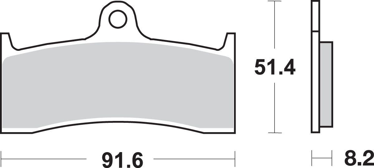 Sbs Sintered Metal Brake Pads For MV Agusta Brutale 910 R 1996-2008 676HS